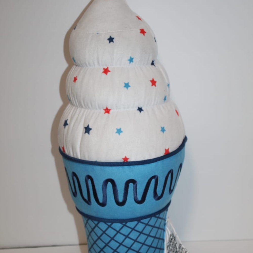 Ice Cream Cone Plush Toy with Stars